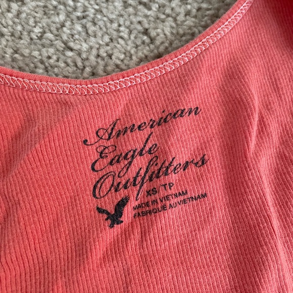American Eagle • Peach Ribbed Tank Top - Picture 2 of 4